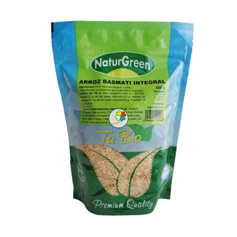 Arroz Basmati Integral Bio Gr Naturgreen