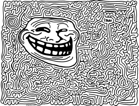 Mazes Trollface By Eric J Eckert