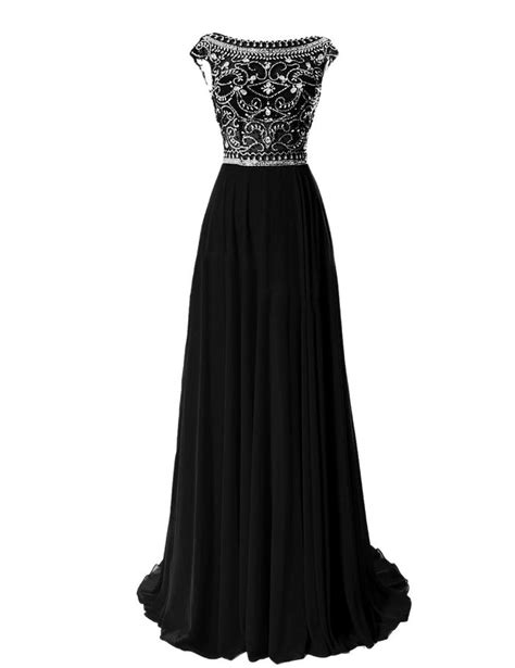 Sexy Long Prom Dress Chiffon Prom Dress Tidetell Elegant Floor Length