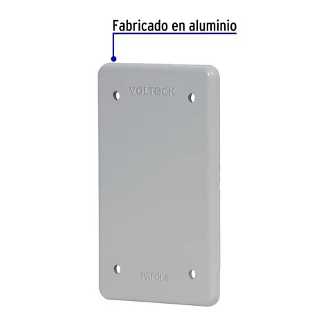 Placa Tipo Fs Ciega De Sobreponer Volteck Placas