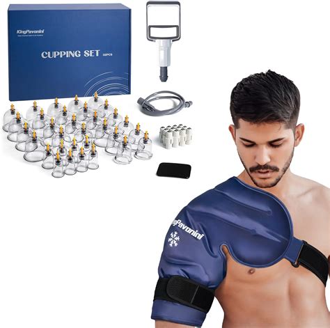 Amazon Xl Shoulder Ice Pack Rotator Cuff Cold Therapy And Cups