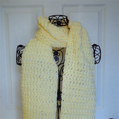 Popcorn Stitch Scarf - Etsy