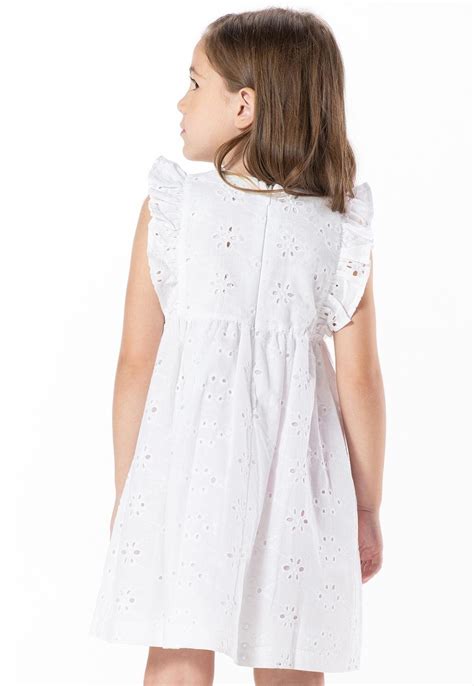 Vestido Infantil Laise Branco Vrasalon Branco Compre Agora Tricae