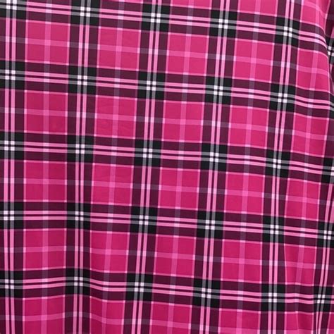 Pink And Purple Tartan Plaid Flannel Fabric By The Yard Etsy