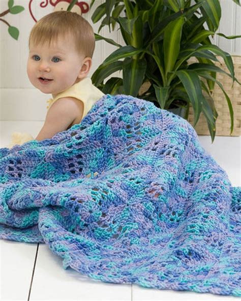 Free Squares n Squares Baby Blanket Crochet Pattern from RedHeart.com