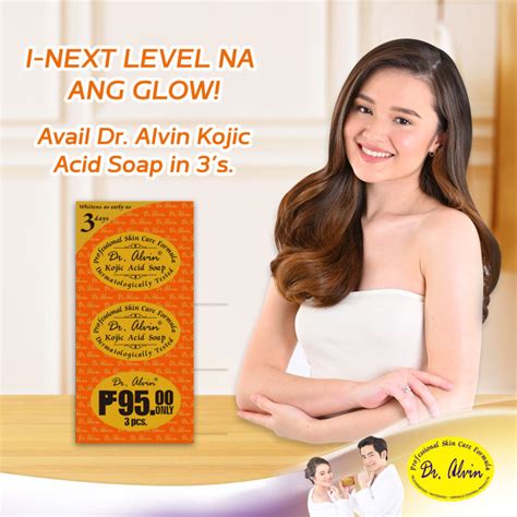 Dr Alvin Kojic Acid Whitening Soaps Authentic Original Authorized