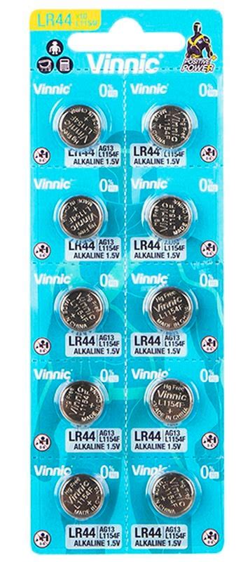 10x Bateria Vinnic Ag13 L1154 G13 Lr44 A76 Sr44w Sklep Opinie Cena