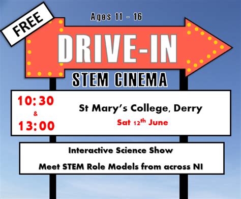 Free Drive-In STEM cinema - Enniskillen Royal Grammar School