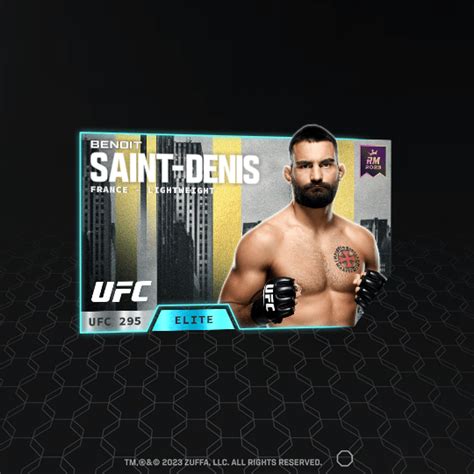 Benoit Saint Denis Ufc Set Elite Nft For Sale