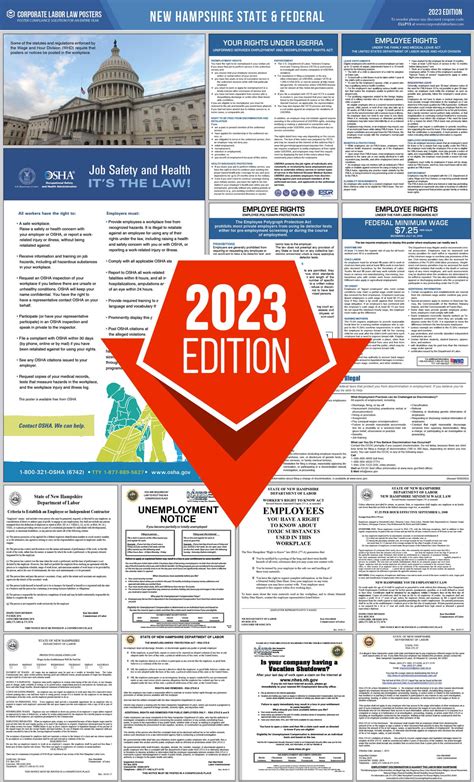 Corporate Labor Law Posters 2023 New Hampshire State And Federal Labor