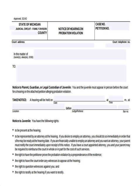 FREE 7 Sample Notice Of Violation Forms In MS Word PDF