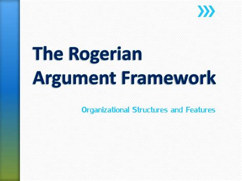 The Rogerian Argument Framework Ppt Download