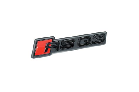 EMBLEMAT ZNACZEK LOGO PRZÓD AUDI RSQ3 CZARNY BLACK ORYGINAŁ JAKOŚĆ ASO