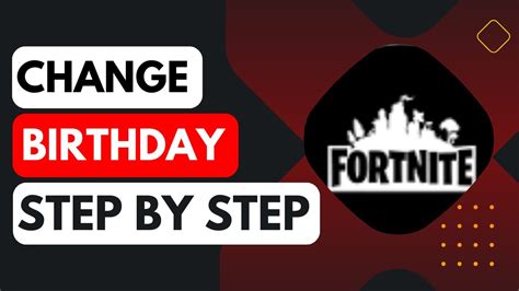 How To Change Your Birthday On Fortnite YouTube