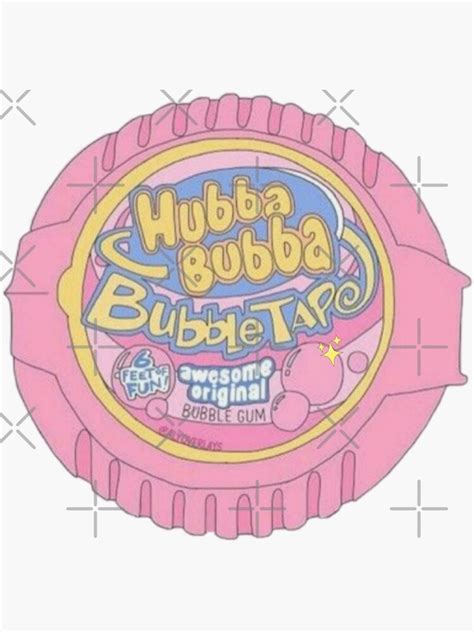 Hubba Bubba Gum Sticker Sticker For Sale By Marie R0se Redbubble