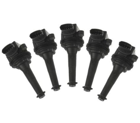 Bosch Set Of 5 Direct Ignition Coil With Spark Plug Connectors For