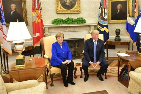 Angela Merkel trifft Donald Trump im Weißen Haus DER SPIEGEL