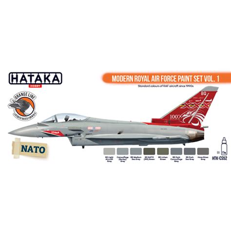 Hataka Htk Cs Modern Royal Air Force Paint Set Vol X Ml