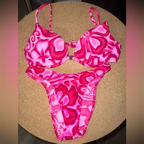 1980s Deadstock Venus Swimwear Bikini Vintage Neon Gem