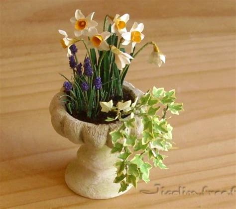 Miniatures Et Maisons De Poupees Plantes Et Fleurs