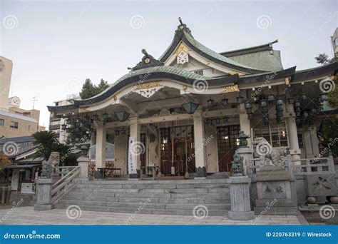 Namba Yasaka Shrine With Ema Den Lion Shaped Hall In Osaka Japa