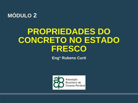 PDF PROPRIEDADES DO CONCRETO NO ESTADO FRESCO Do Concreto 1 Pdf