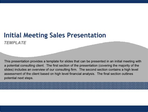 PPT: Initial Meeting Sales Presentation (18-slide PPT PowerPoint ...