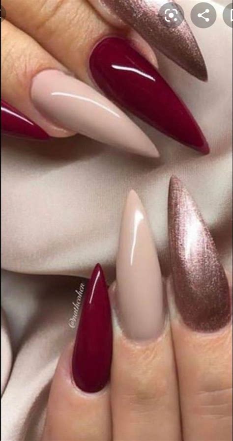 Pin On Nice Nails Acrylic Nail Designs Red Stiletto Nails Red Acrylic Nails