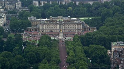 6k Stock Footage Aerial Video Of A Birds Eye View Of Buckingham Palace