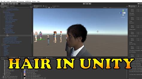 Hair For 3d Characters In Unity Youtube