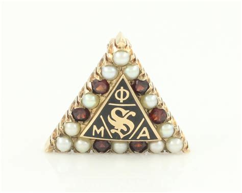 Vintage 10K Phi Mu Alpha Sinfonia Music Fraternity Pin 1951 Phi Mu