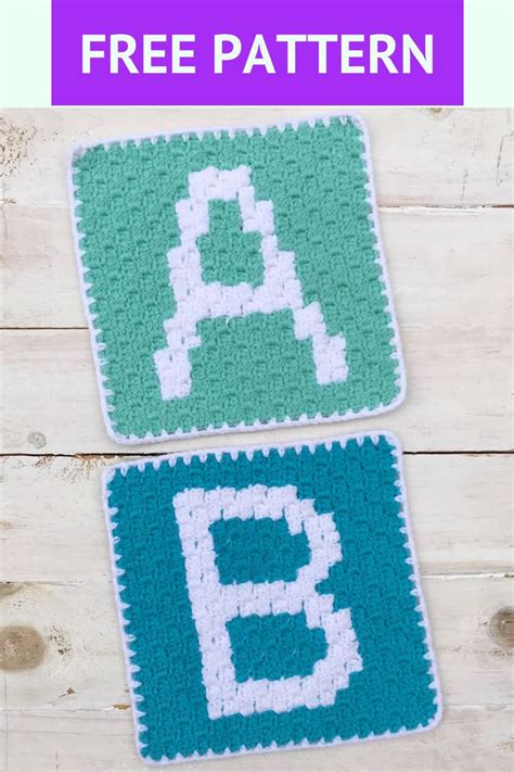 Crochet Alphabet Letters Blanket Pattern For Beginners Free Crochet