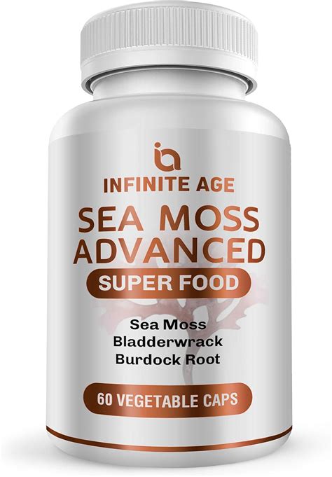 Infinite Age Sea Moss Advanced High Potency Vegan Superfood With Bladderwrack And