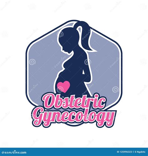 Obstetrics Gynecology Logo For Doctor Or Clinic Vector Illustration