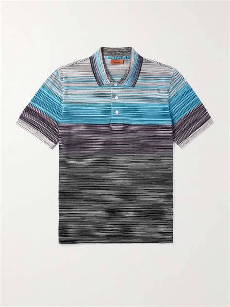 Missoni Space Dyed Cotton Piqué Polo Shirt For Men Mr Porter