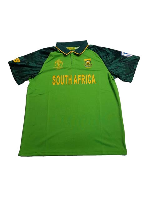 Proteas ODI Mens Jersey Cricket World Cup 2019 Green - SA Cricket Shop