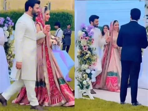 Mahira Khan walks down aisle with Fawad Khan, video goes viral