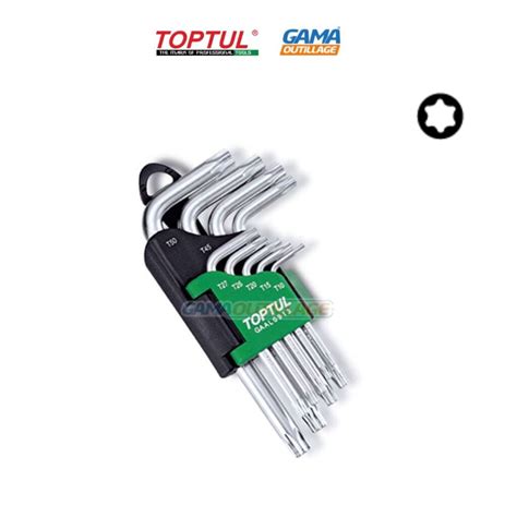 Jeux Cle Torx Pcs Pm Toptul Gama Outillage Alg Rie