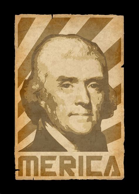 Thomas Jefferson Vintage Poster By Filip Hellman Displate