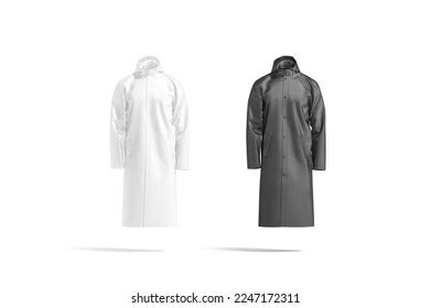 Blank Yellow Protective Raincoat Mockup Different ilustrações stock