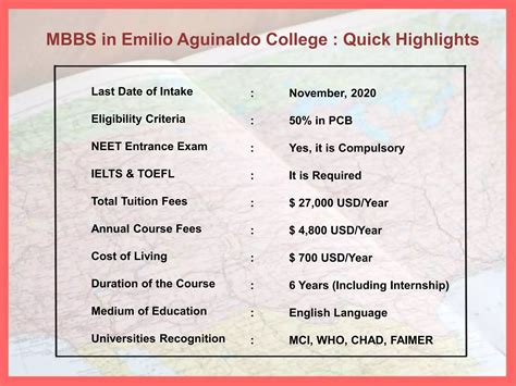 Emilio Aguinaldo College Top Medical College In Philippines PPT