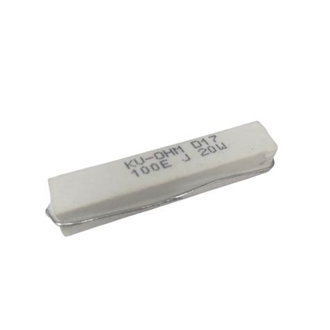 E W Axial Lead Ceramic Encased White Wire Wound Resistors