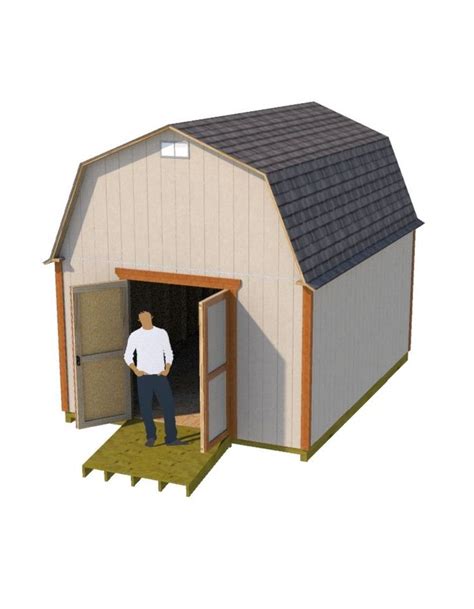 12x16 Barn Plans Barn Shed Plans Small Barn Plans Wood Shed Plans Shed Blueprints Barn Plans