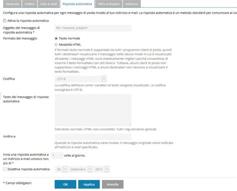 Come Creare Una Risposta Automatica Su Plesk Cionfs It