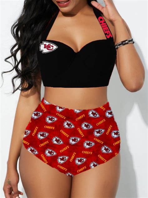 Kansas City Chiefs Sexy Print Bikini Swimsuit Sportique Shop