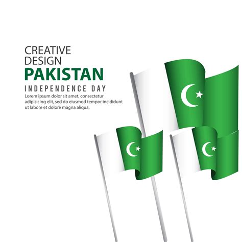 Pakistan Independence Day Celebration Poster Creative Design