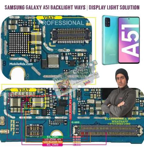 Samsung Galaxy A51 Backlight Ways Repair Display Light Problem