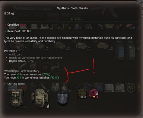 Workshops Parts Inventory Addon S T A L K E R Anomaly Mod For S T A