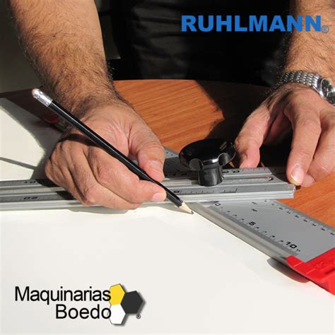 Escuadra Ajustable Regla 120 Cm Regulable Aluminio Ruhlmann