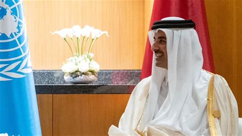 Qatar’s emir calls for support to Palestinians in UN speech